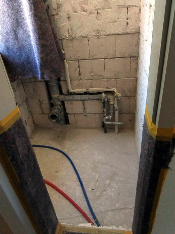 Entkernung Gäste WC nachher