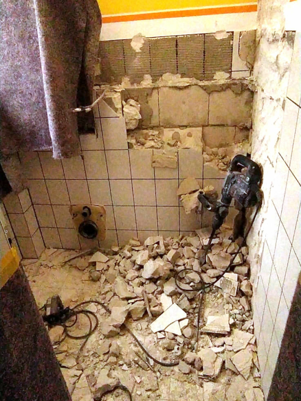 Entkernung Santitär WC