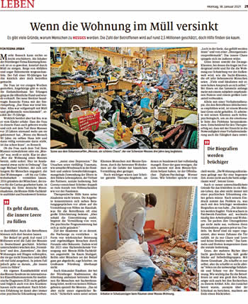 Messie Wohnung - wohnen im Müll